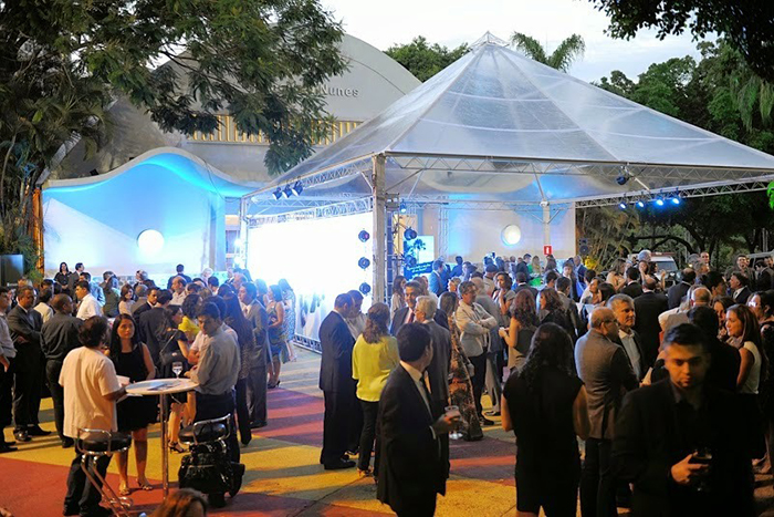 Montagem de eventos no inverno